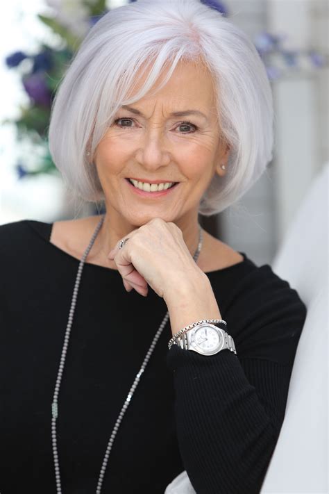 gray hair styles over 60|grey hair old lady.